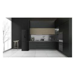 Réfrigérateur congélateur bas - CONTINENTAL EDISON - 325L - Total No Frost - distributeur d'eau- Noir