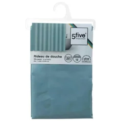 Rideau de Douche Classique 180x200cm Bleu Arctique