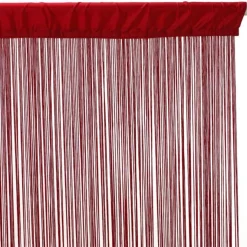 Rideau Fil Guopo 90x200cm Rouge