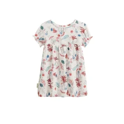 Robe bébé + headband en gaze de coton Aloha Savana