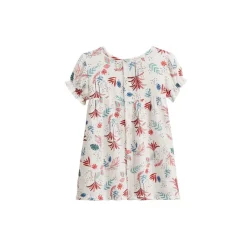 Robe bébé + headband en gaze de coton Aloha Savana