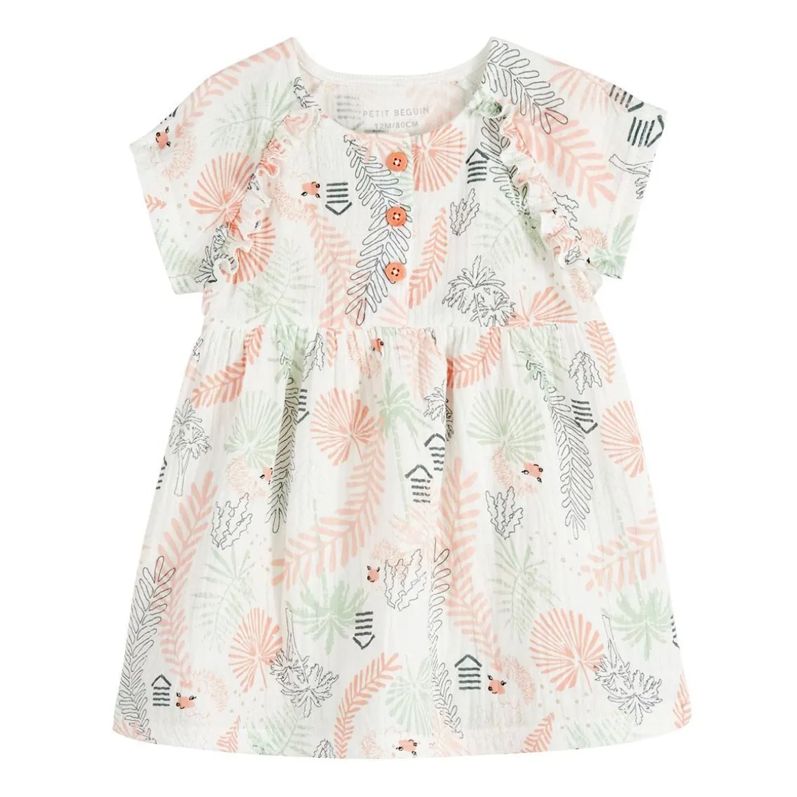 Robe bébé en gaze de coton Cilaos