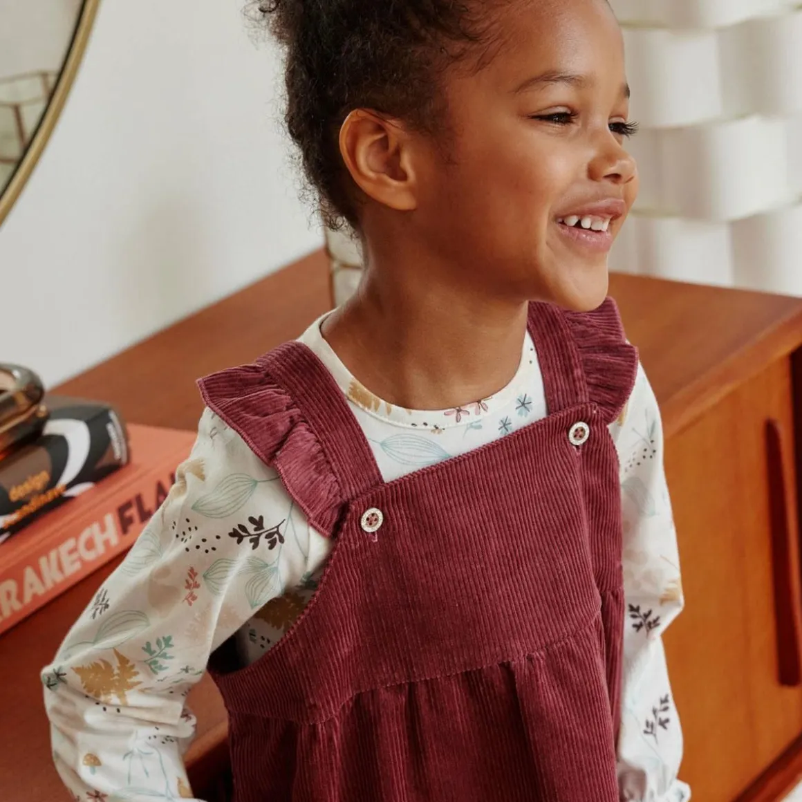 Robe bébé en velours côtelé Mila