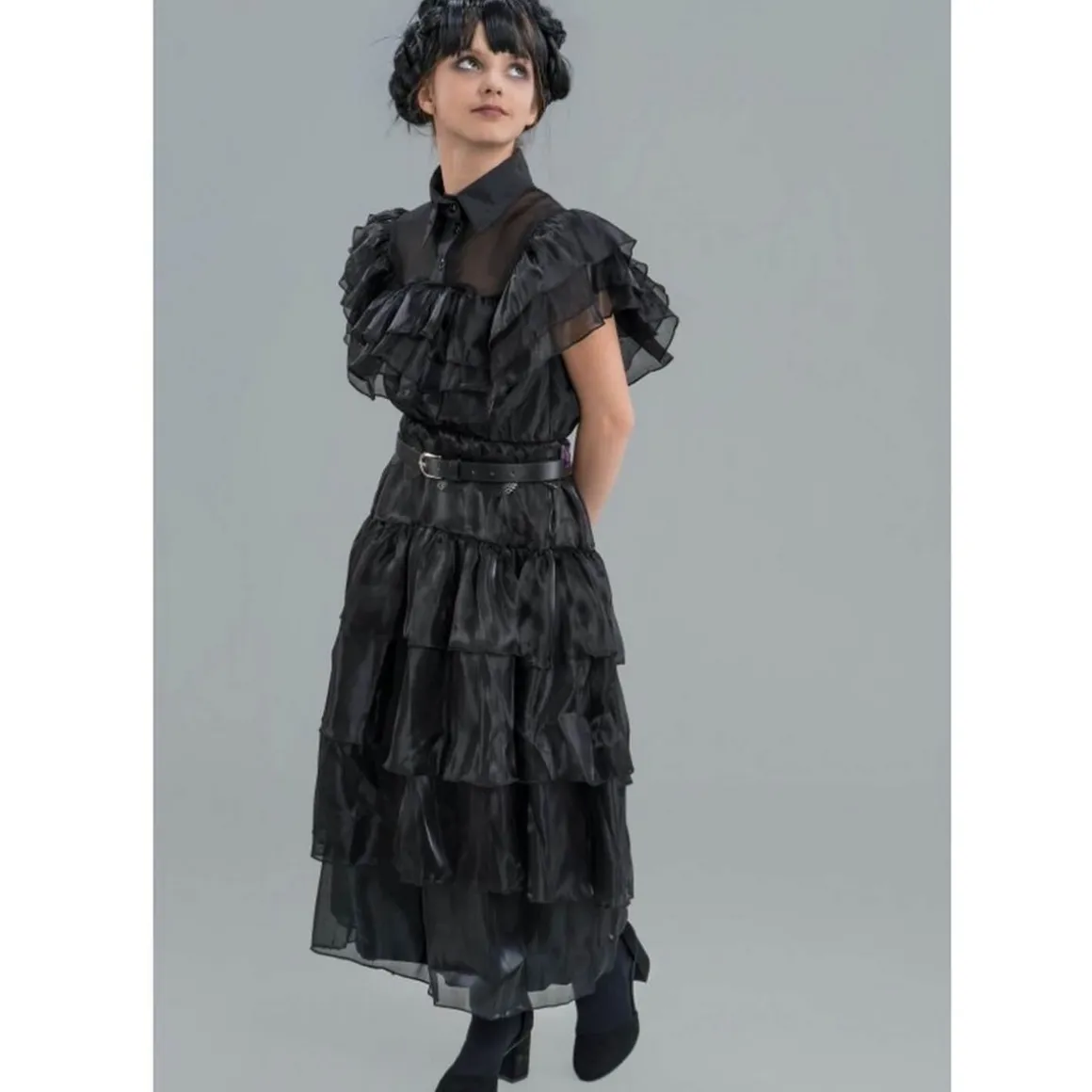 Robe de bal noire - Mercredi - Fille - 11/12 ans (145 à 152 cm)
