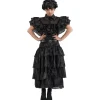 Robe de bal noire - Mercredi - Fille - 9/10 ans (134 à 140 cm)