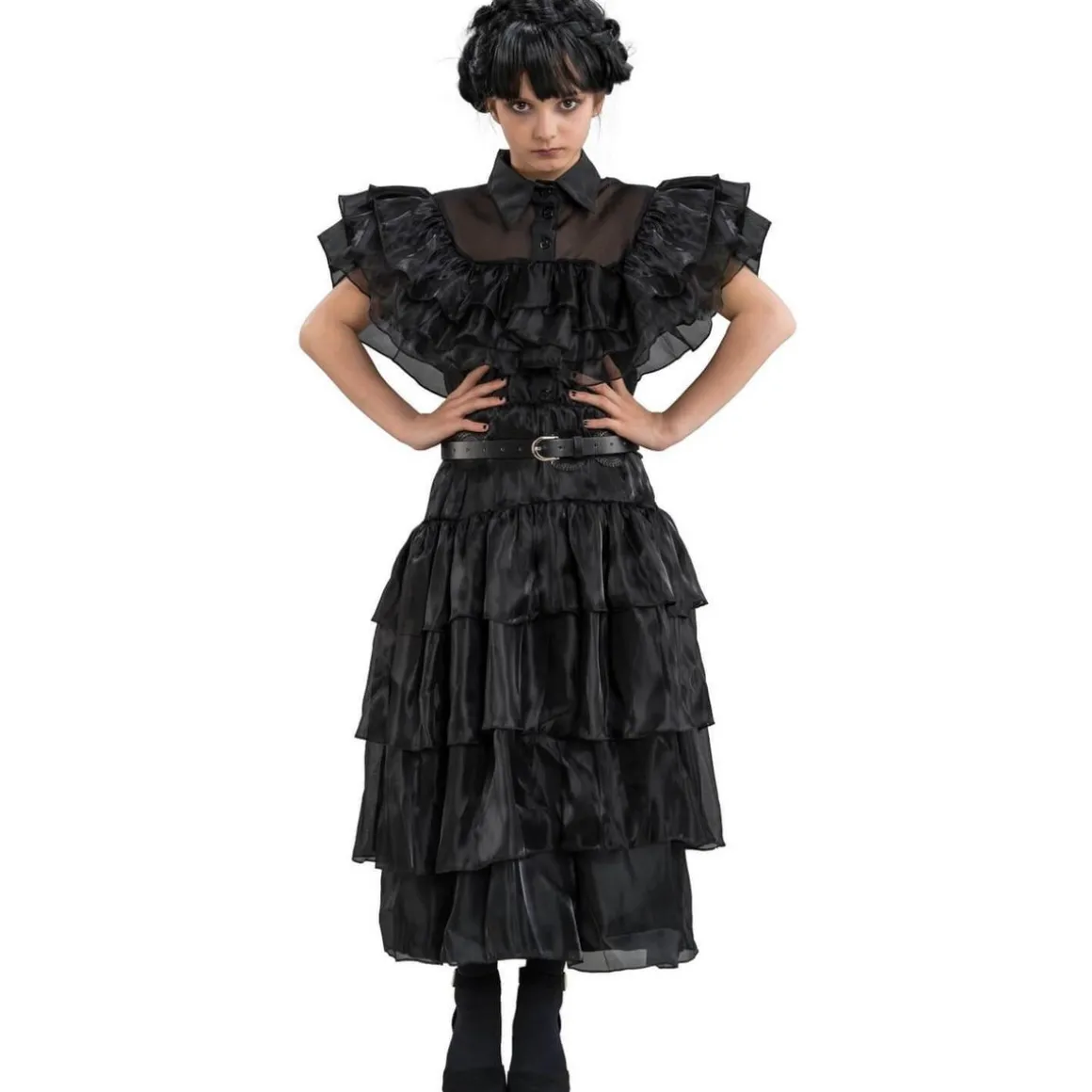 Robe de bal noire - Mercredi - Fille - 13/14 ans (158 à 164 cm)