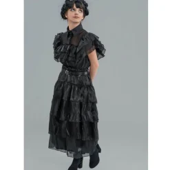 Robe de bal noire - Mercredi - Fille - 13/14 ans (158 à 164 cm)