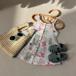 Robe enfant en gaze de coton Calipso