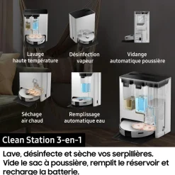 Robot Aspirateur Laveur Jet Bot Combo VR7MD96B14G