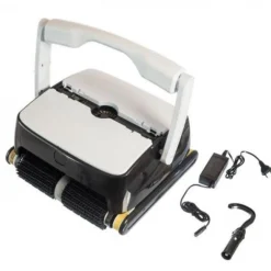 Robot nettoyeur a batterie de piscine UBBINK - Robotclean Accu XL Pro - nettoyage fond, paroi et ligne d'eau pour toutes piscine