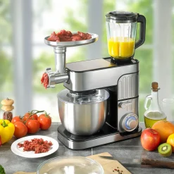 Robot pâtissier multifonction 3 en 1 avec hachoir ANTARA - Inox