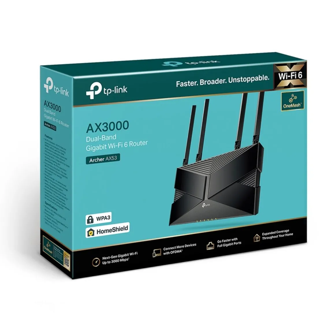 Routeur Wi-Fi 6 Gigabit AX3000 Archer AX53 - Noir