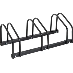 Râtelier 3 vélos dim. 76L x 33l x 27H cm acier galvanisé noir