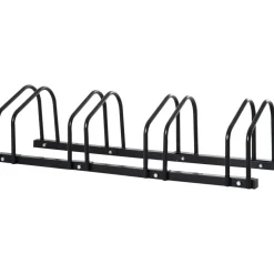 Râtelier 4 vélos dim. 179L x 33l x 27H cm acier galvanisé noir