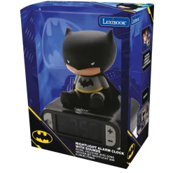 Réveil digital avec veilleuse lumineuse Batman en 3D et effets sonores