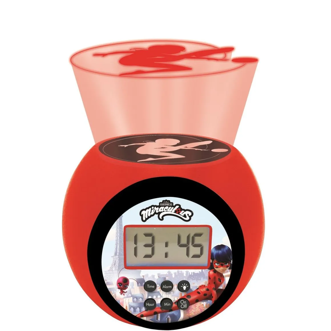 Réveil projecteur Miraculous avec minuteur