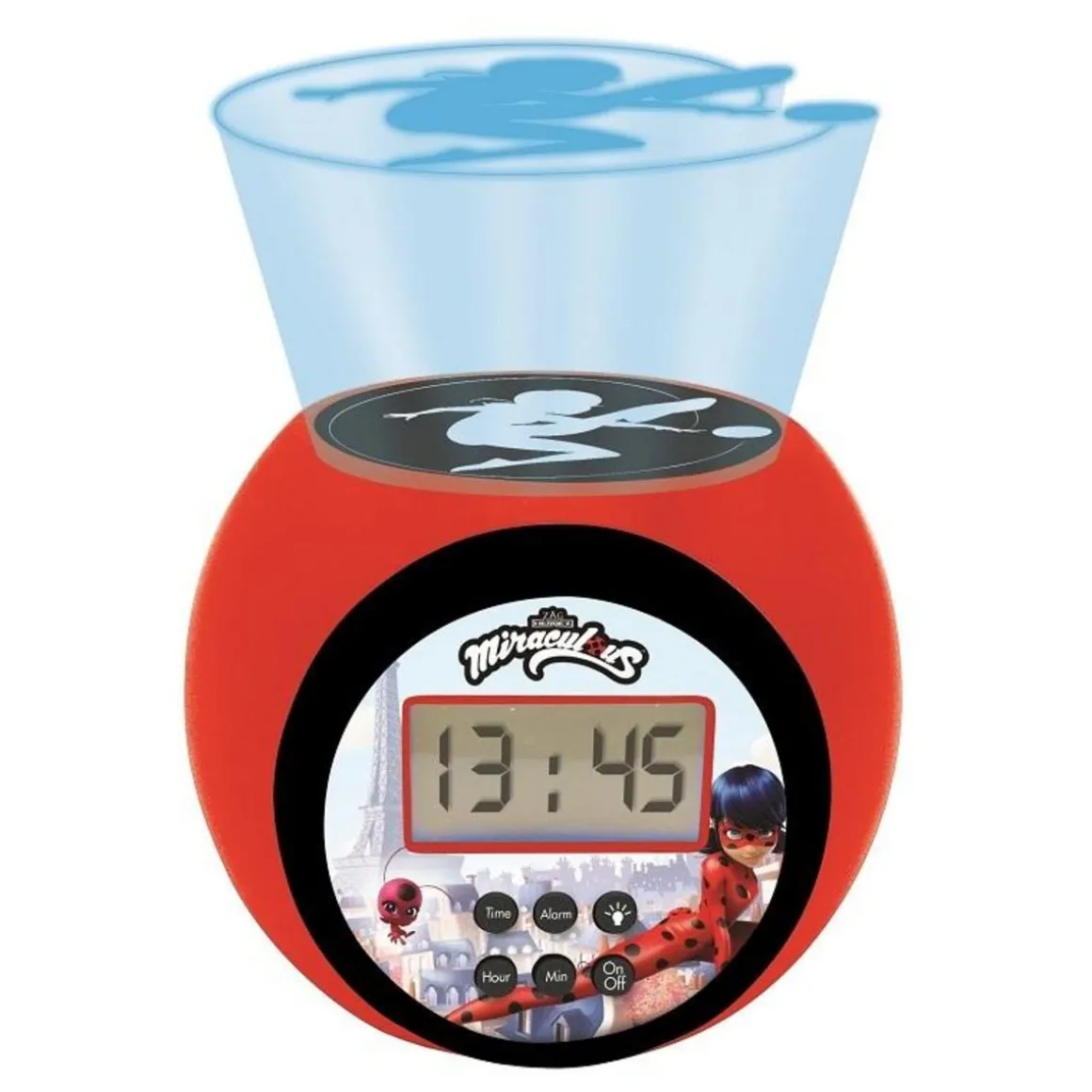 Réveil projecteur Miraculous avec minuteur