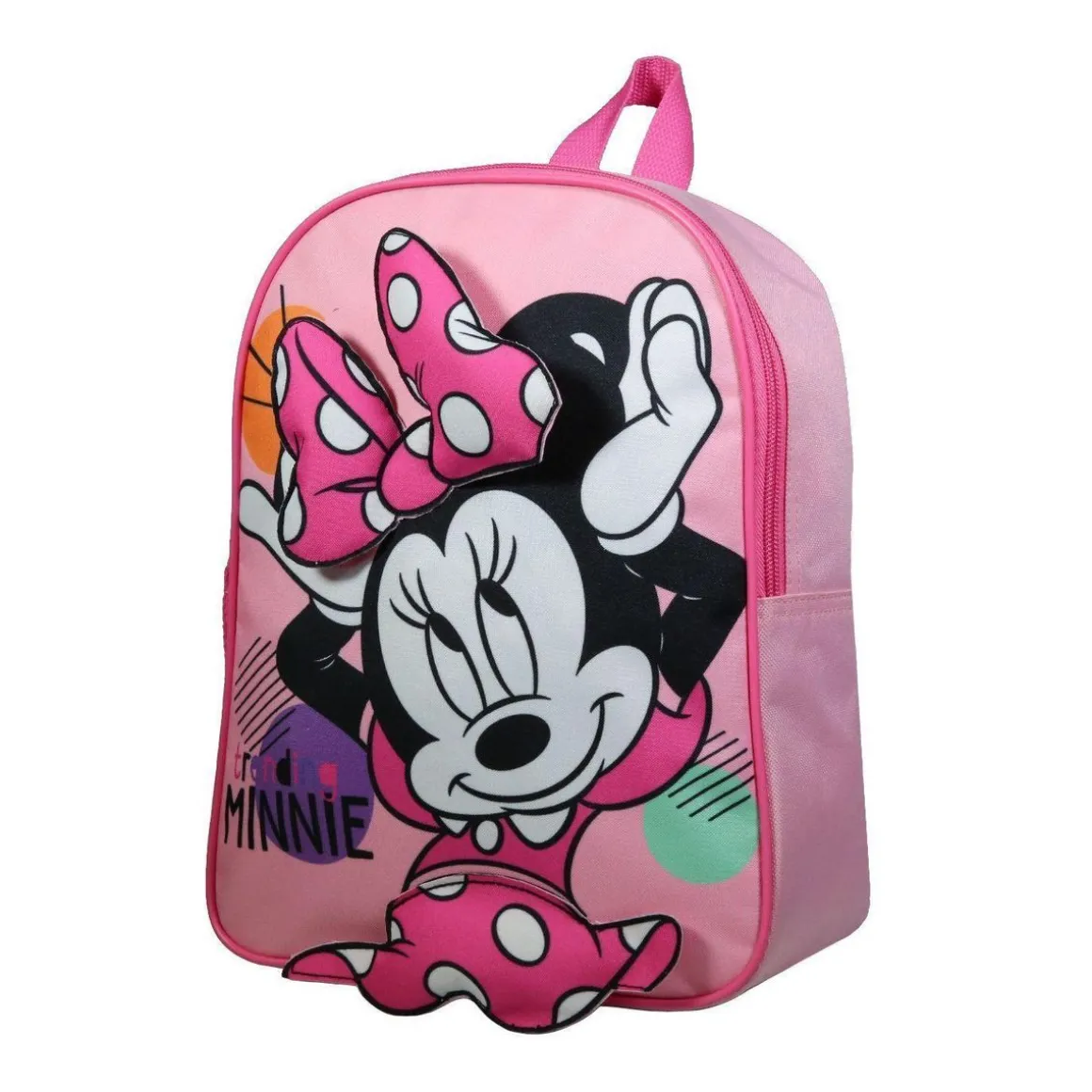 Sac à dos 31 cm avec détails 3D Noeud et Jupe Disney Minnie Rose Bagtrotter