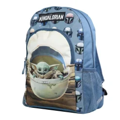 Sac à dos 37 cm avec poche Baby Yoda Star Wars / The Mandalorian Bleu et Beige Bagtrotter