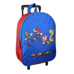 Sac à dos à roulettes 32 cm maternelle Super Mario Multicolore