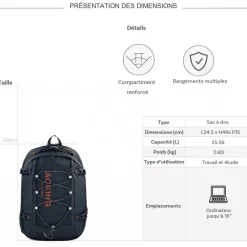 Sac à dos ordinateur Aoking 16''