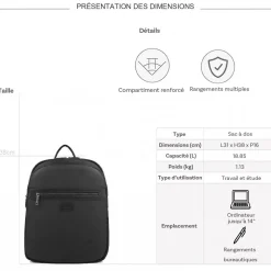 Sac à dos porte-ordinateur 14