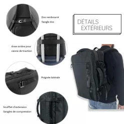 Sac à dos porte-ordinateur & voyage 17.3