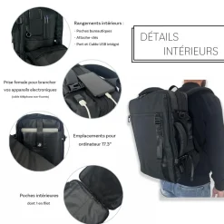 Sac à dos porte-ordinateur & voyage 17.3