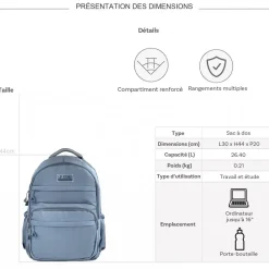 Sac à dos porte-ordinateur 16