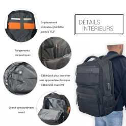 Sac à dos porte-ordinateur 17.3