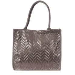 Sac Caba Fourre tout Métallique Stella Green Matelasse Chevron 3