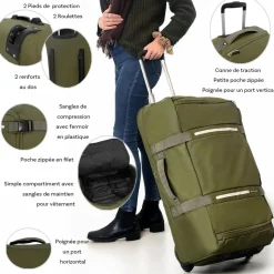 Sac de voyage avec roulettes 80L 72.5cm