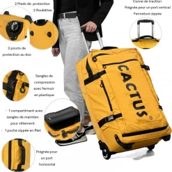 Sac de voyage avec roulettes 80L 70cm