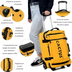 Sac de voyage cabine avec roulettes 38.5L 50cm