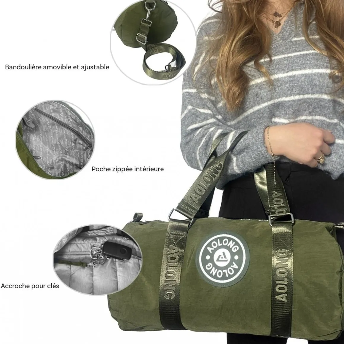 Sac de voyage week-end 17L et sport sans roulettes