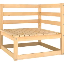 Salon de jardin 2 pcs avec coussins Bois de pin massif