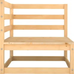 Salon de jardin 2 pcs avec coussins Bois de pin massif