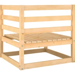 Salon de jardin 2 pcs avec coussins Bois de pin massif