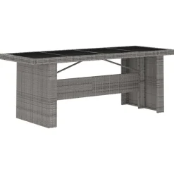 Salon de jardin 11 pcs avec coussins Resine tressee Gris