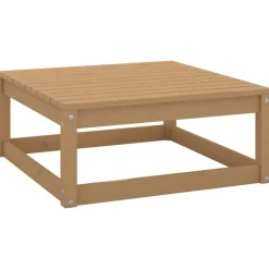 Salon de jardin 10 pcs avec coussins Marron miel Bois de pin