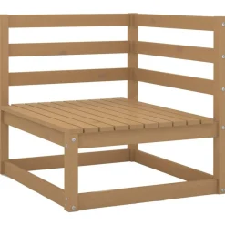 Salon de jardin 11 pcs bois de pin massif