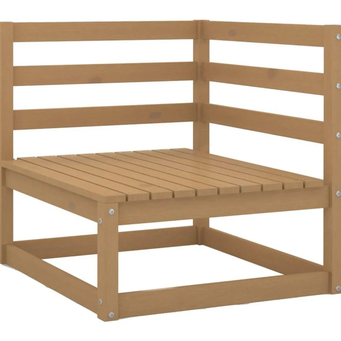 Salon de jardin 11 pcs bois de pin massif