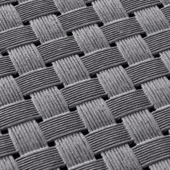 Salon de jardin 3 places en résine injectée + coffre gris ANKARA