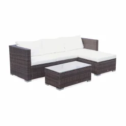 Salon de jardin en résine pour 4 personnes - Torino