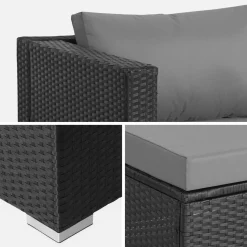 Salon de jardin en résine pour 4 personnes - Torino