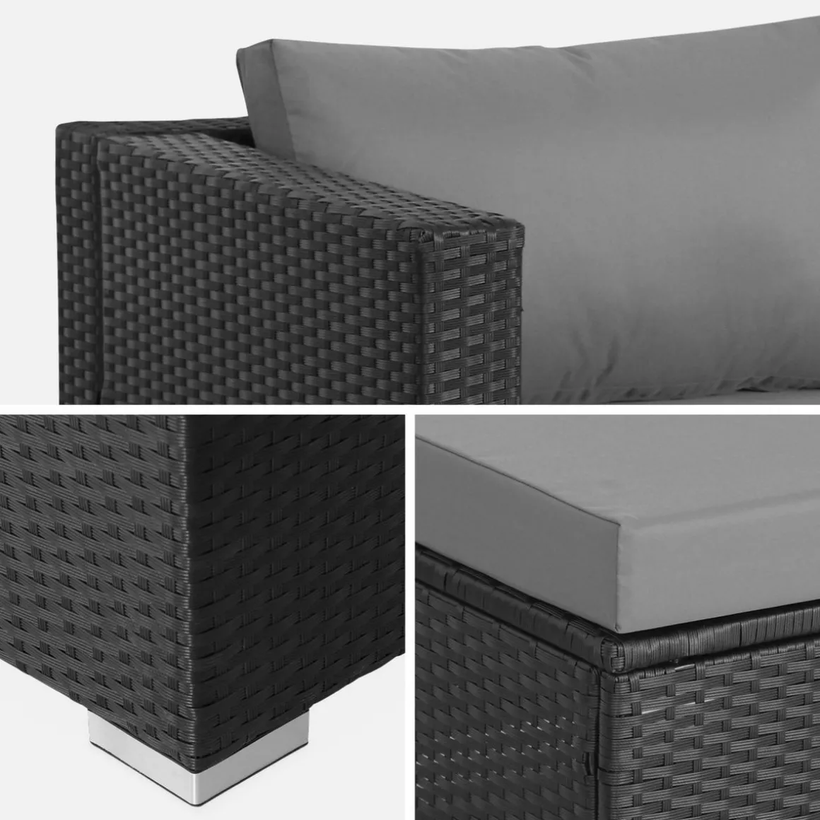 Salon de jardin en résine pour 4 personnes - Torino