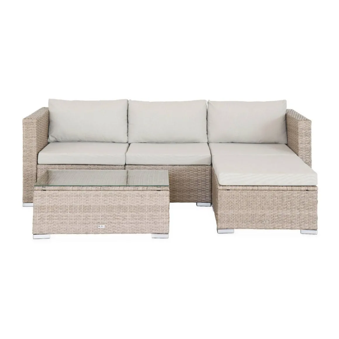 Salon de jardin en résine pour 4 personnes - Torino