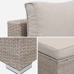 Salon de jardin en résine pour 4 personnes - Torino