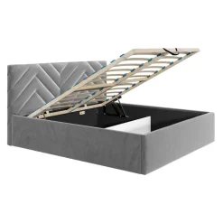 Santiago - lit coffre - 180x200 - sommier inclus - en velours