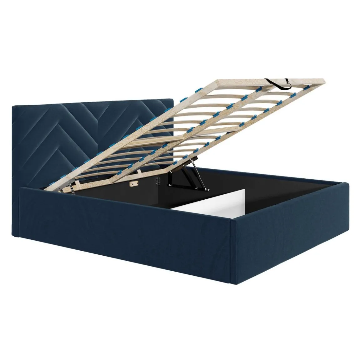 Santiago - lit coffre - 180x200 - sommier inclus - en velours